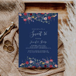 Invitación Boho Wildflower Dulce 16 Fiesta de cumpleaños<br><div class="desc">La invitación a la fiesta de cumpleaños número 16 de esta flor silvestre es perfecta para un cumpleaños moderno. El diseño se compone de una variedad multicolor de flores rosadas,  rubíes,  violetas,  violetas,  amarillas,  blancas,  violetas,  rojas y borgoñas.</div>