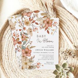 Invitación Boho Wildflower Floral Baby Shower