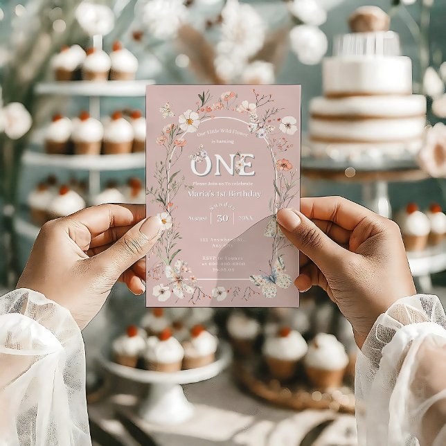 Invitación Boho Wildflower Floral Bebé cumpleaños (Subido por el creador)