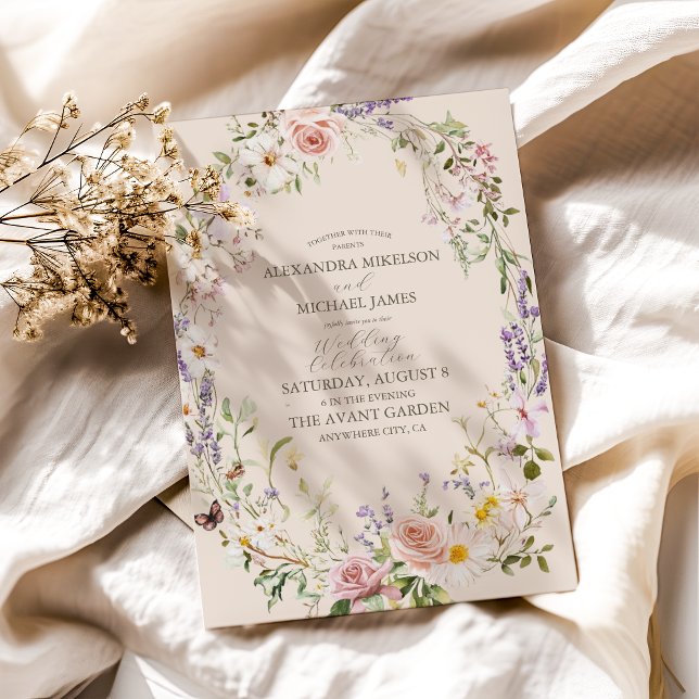 Invitación Boho Wildflower Floral Boda (Subido por el creador)