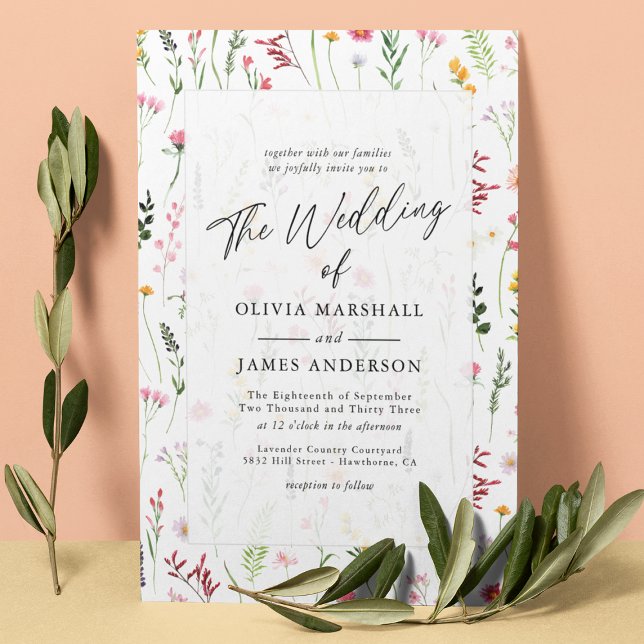 Invitación Boho Wildflower Floral Boda (Subido por el creador)