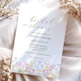 Invitación Boho Wildflower Garden Bridal Shower