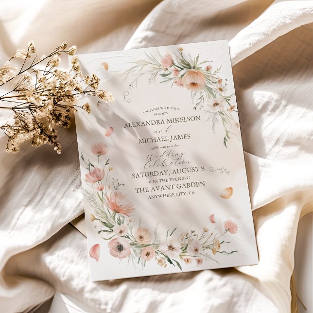 Invitación Boho Wildflower Garden Wedding (Subido por el creador)