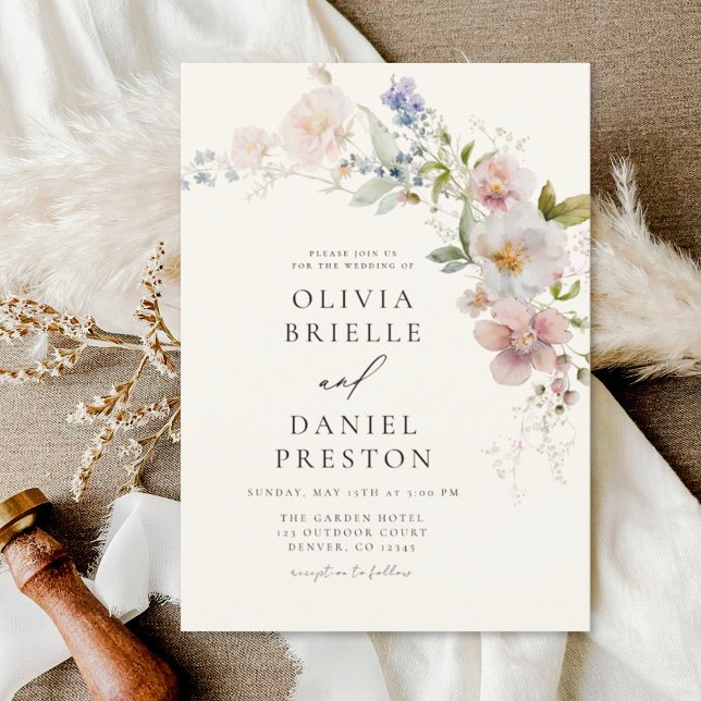 Invitación Boho Wildflower Garden Wedding (Subido por el creador)