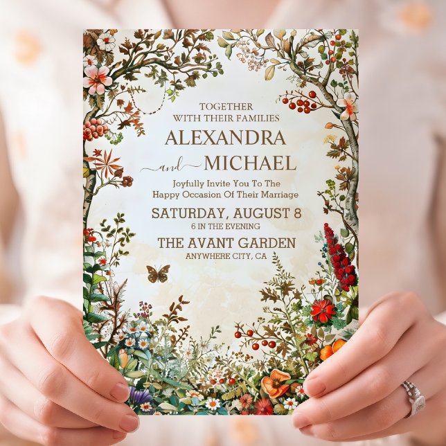 Invitación Boho Wildflower Garden Wedding (Subido por el creador)
