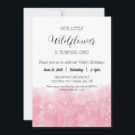 Invitación Boho Wildflower Kids Birthday Invitan a la acuarel<br><div class="desc">Boho Simple Wildflower Niños Invitación al cumpleaños acuarela y dibujado a mano</div>