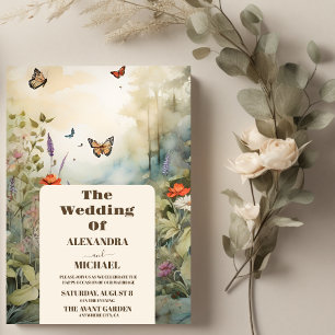 Invitación Boho Wildflower Mountain Meadow