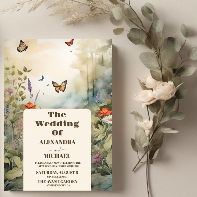 Invitación Boho Wildflower Mountain Meadow (Subido por el creador)
