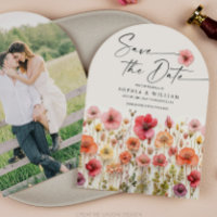 Boho Wildflower Wedding Salva el arco de citas