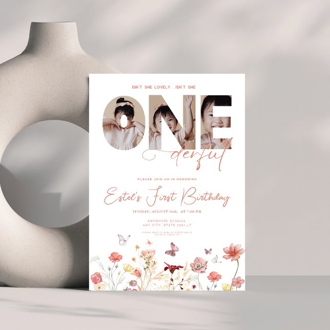 Invitación Boho Wildflowers no es ella una maravillosa primer (Subido por el creador)