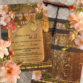 Invitación Boho Wine Them String Lights