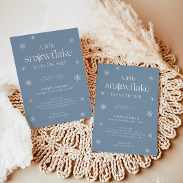 Invitación Boho Winter Baby Shower | Snowflake Wonderland Inv