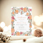 Invitación Boho Winter Dried Citrus Floral navidades brunch<br><div class="desc">Celebra la magia del invierno con nuestro Boho Winter Dried Citrus Floral Navidades de brunch Invitation. El diseño está pintado a mano y combina armoniosamente acuarelas de color naranja, rosa, rojo, marrón y verde, con naranjas secos y acogedores Navidades de invierno y palos de canela. El elegante guión aporta un...</div>