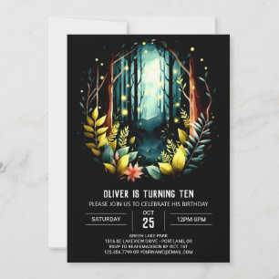 Invitación Boho Woods Cumpleaños de Woodland