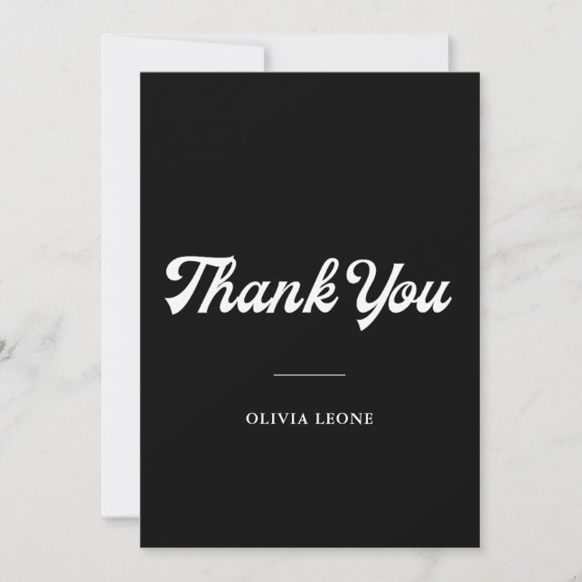 Invitación Boho y Retro Black | Ducha de novia (Anverso)