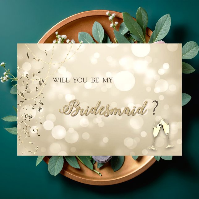Invitación Bokeh elegante, copas de vino confeti (Subido por el creador)