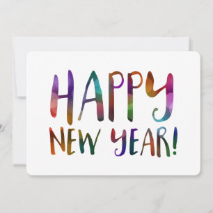 Invitación bokeh feliz de año nuevo