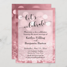 Bokeh, Purpurina rosado Rosa, celebremos