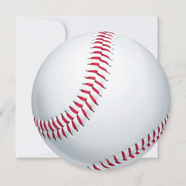 Invitación Bola de béisbol (Anverso)
