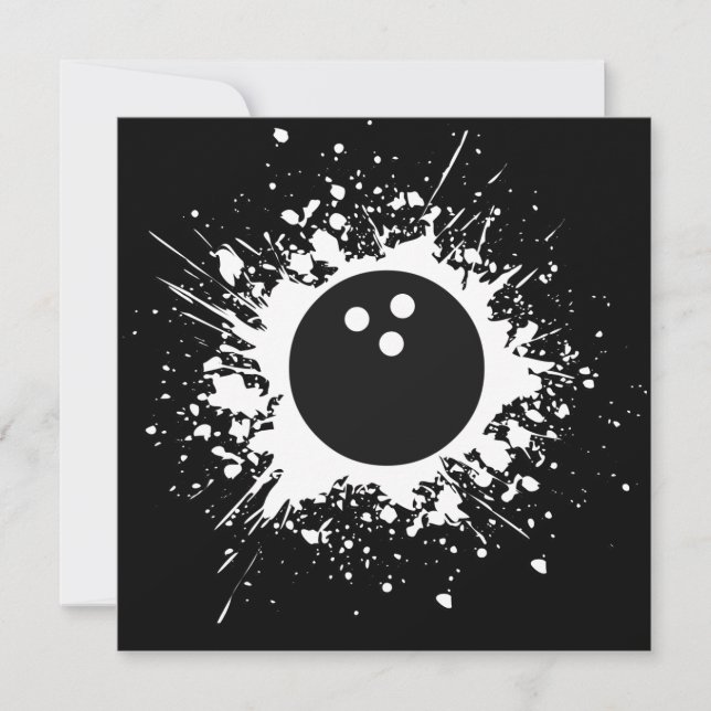 Invitación bola de bolos (Anverso)