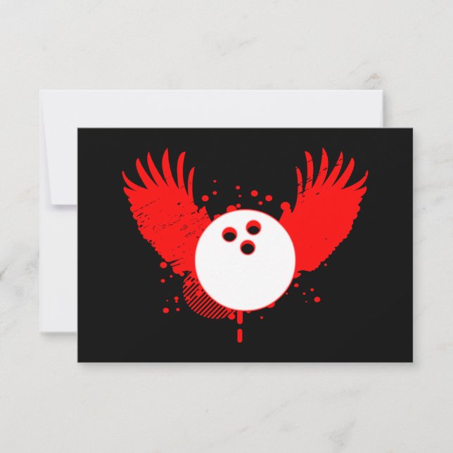 Invitación bola de bolos hi-fi (Anverso)