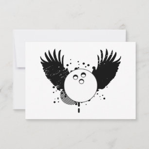 Invitación bola de bolos hi-fi