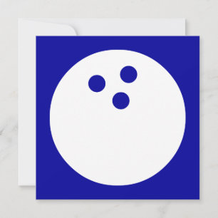 Invitación bola de bolos : personalizable de color