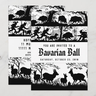 Invitación Bola de caza bávara al estilo alemán