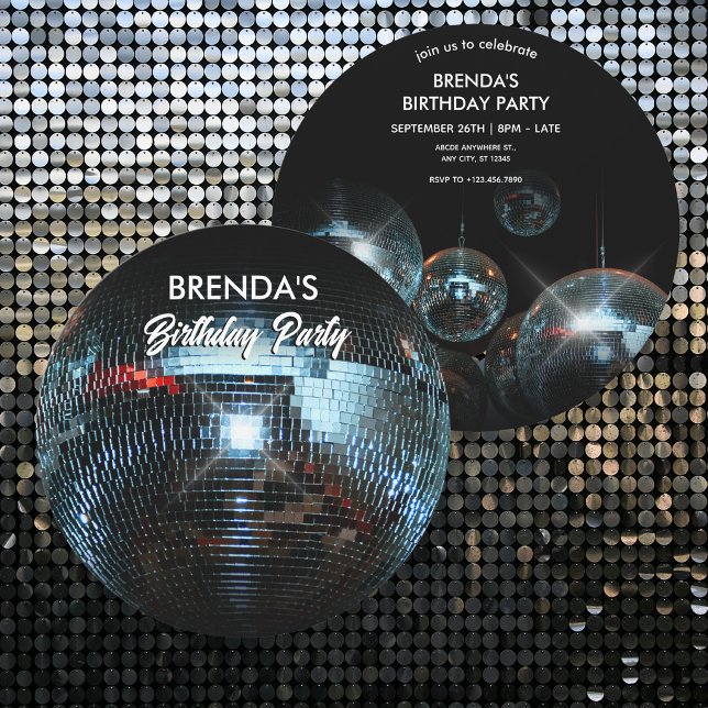 Invitación Bola de discoteca Luces Fiesta (Subido por el creador)
