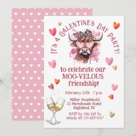 Invitación Bola de Hereford en el Día de Galentine
