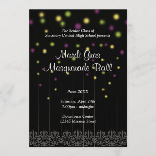 Invitación Bola de la danza del baile de fin de curso del