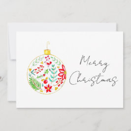 Invitación Bola de Navidad Festiva 