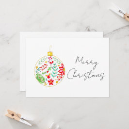 Invitación Bola de Navidad Festiva