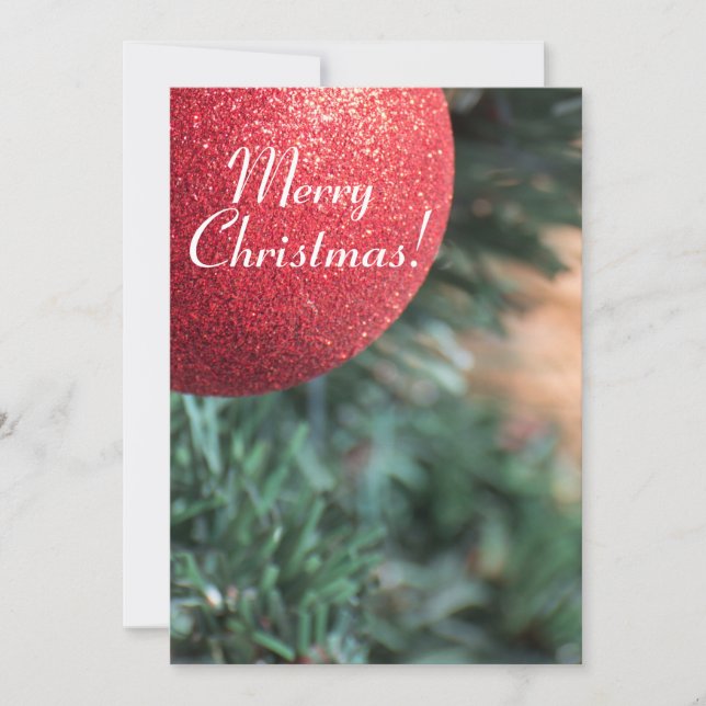 Invitación bola de navidades (Anverso)