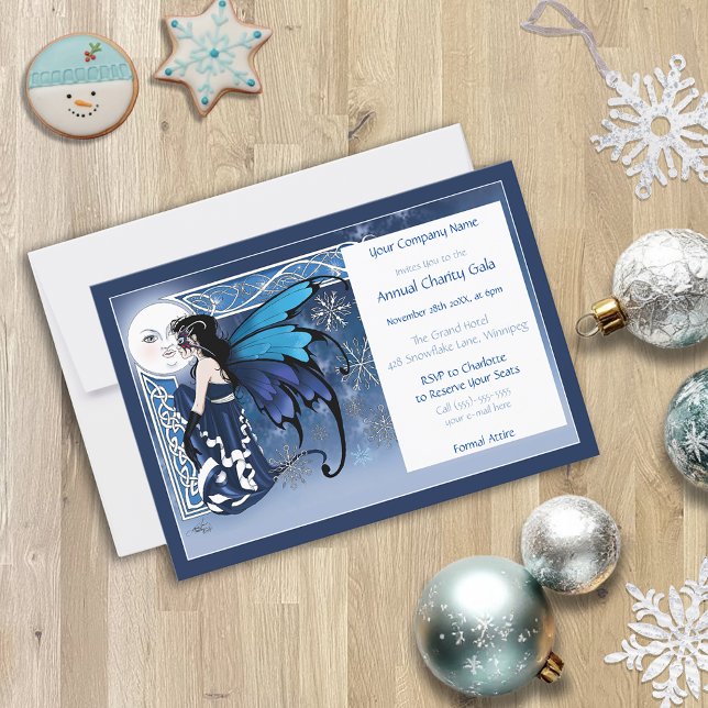 Invitación Bola de Navidades de gala de hadas de invierno de  (Subido por el creador)