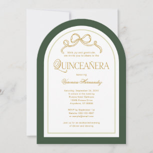 Invitación Bola de Oro Verde Forestal 15 Aniversario de la Qu