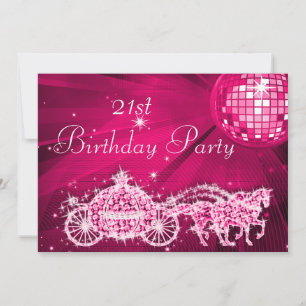 Invitación Bola Disco, entrenador de princesas y caballos 21