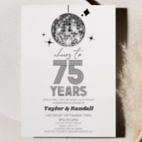 Bola Disco Saluda Al Aniversario Boda De 75 Años