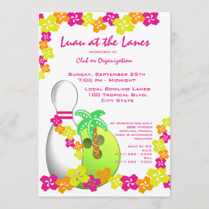 Invitación Bola temática de Luau