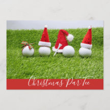 Bolas de golf con Navidades de sombreros Santa