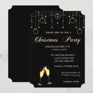 Invitación Bolas de Navidad, Fiesta de Navidad de la Compañía
