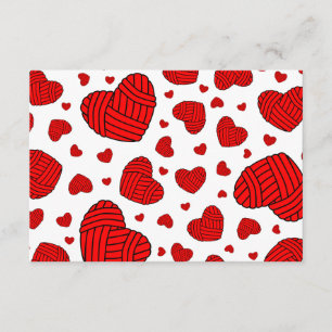 Invitación Bolas en forma de corazón del lunar del hilado