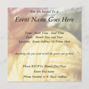 Invitación Bolas Suaves De Yarn