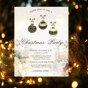 Invitación Bolas Vintage, la empresa Presentes de Copos de Ni