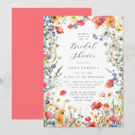 Invitación Bold Wildflower Bridal Shower
