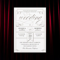 Boleto Antiguo Boda Vintage