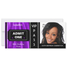 Boleto de Admisión Fiesta de Cumpleaños Foto Morad