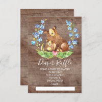 Boleto de Carrera Baby Shower Diaper Raffle de Woo