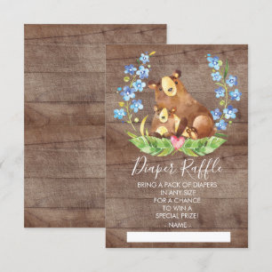 Invitación Boleto de Carrera Baby Shower Diaper Raffle de Woo