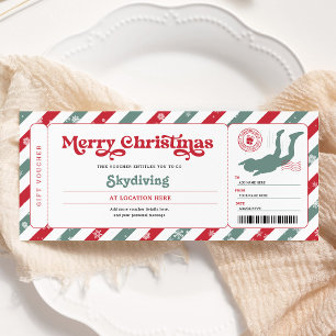 Invitación Boleto de Certificado de Regalo de Navidad de Salt